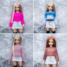 Первое вязаное на Минифи