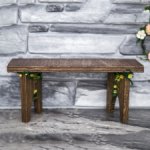 Лавочка для кукол украшенная мхом и сухоцветами (ручная работа)