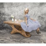 Деревянный стол для 1/6 кукол (барби, фр итд) - ручная работа