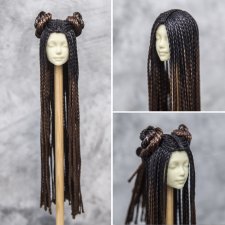 Парик Омбре "Черный" 4-5