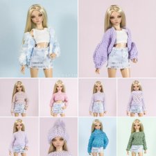 Вязаная одежда для Minifee Минифи - цветная