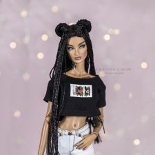 Парички на FR и Межевика (30см) имитация мелких-мелких косичек