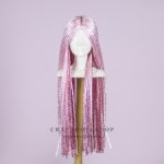 Парик для кукол Лосевых (Зая) - розовый микс