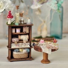 Мебель 1:12. Мебель для кукольной швейной мастерской