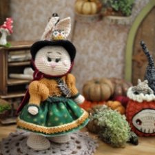 Авторская игрушка Ведьмочка Зайка