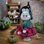 Авторская игрушка Мышка Колдунья