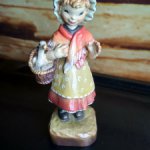 Деревянная статуэтка Девочка с гусем от Anri. Рассрочка!