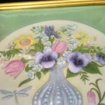Фарфоровое панно с цветочной композицией #1 от Cybis. США