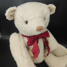 Большой винтажный Белый Мишка от Lynn West. 1983 год. США