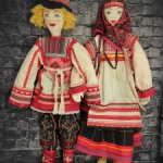 Пара тряпичных авторских кукол от Александры Кукиновой.