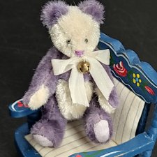 Мишка Сирень. . 7,5 см. Миниатюра. 1999 год