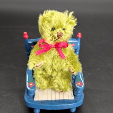 Мишка. Миниатюра. 7,5 см. Мохер