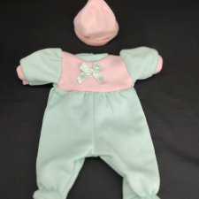 Аутфит для кукол 35 см. Комбинезон и шапочка. Флис.