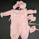 Аутфит для кукол ростом 35 см. Винтаж. Комплект из фланели.