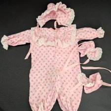 Аутфит для кукол ростом 35 см. Винтаж. Комплект из фланели.