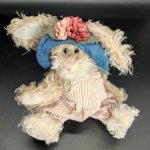 Зайка в шляпке от Boyds Bears Co. 22 см. Мохер. 1998 год