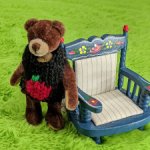 Мишка Бруно от Ganz. 8 см