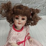 Авторская кукла. Винтаж. 1986 год.Фарфор. 26 см