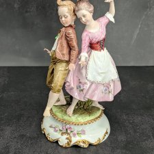 Фарфоровая статуэтка Танцоры. Каподимонте. Capodimonte. Фарфоровая статуэтка Танцоры. Каподимонте. Capodimonte.