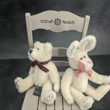 Белый Мишка и Белый Кролик от Boyds Bears Co. Цена за пару! Белый Мишка и Белый Кролик от Boyds Bears Co. Цена за пару!