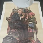 Винтажный принт Доктор и кукла. Norman Rockwell