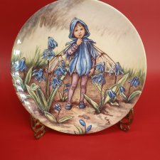 Декоративная фарфоровая тарелка Цветочные Феи. Фея Сцилла