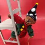 Мишка-болтушка от Ganz. Игрушка для куклы.