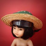 Шляпка для куклы соломка винтаж
