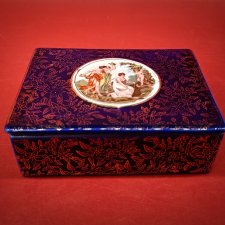 Шкатулка Галантная пара Кобальт Англия