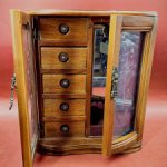 Шкатулка шкаф для кукол деревянная №2