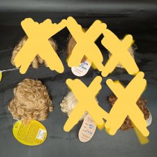 Винтажные парики для кукол Размер 6"-7"