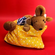 Винтажная игрушка Мышь С Подушкой от W. Steinbeck Германия