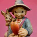 Деревянная статуэтка Мальчик с Сердечком от Anri Италия