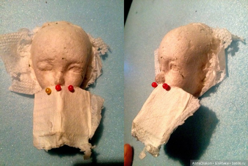 Венецианская маска Баута для куклы (фото 3)