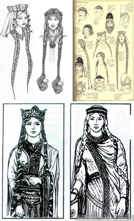 "Рыцарские косы": парик часть 1