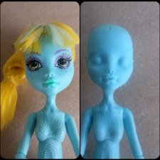 Уменьшение головы Монстер Хай + замена шейного якоря