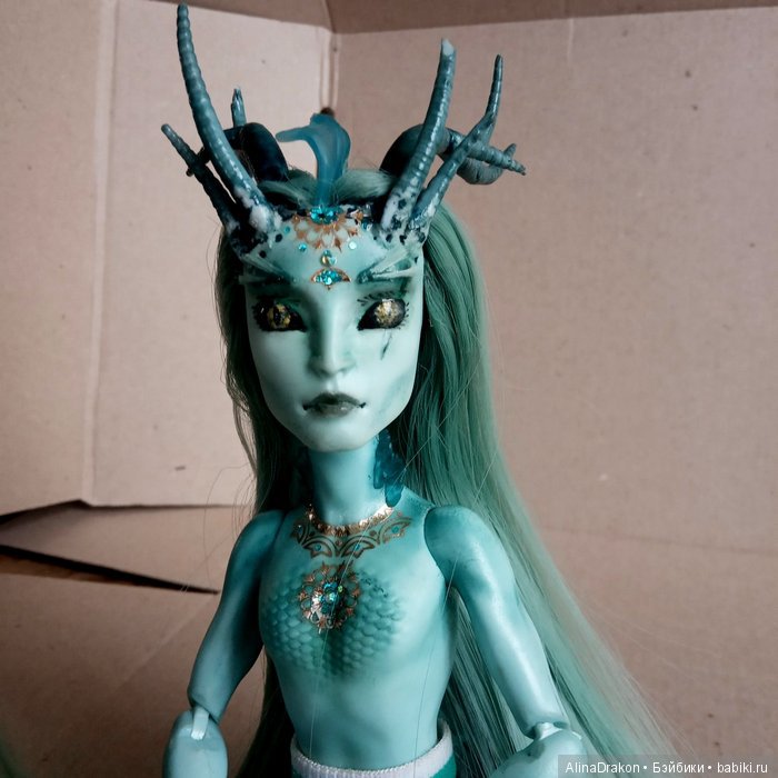 Водный Дракон, часть 1 | Бэйбики Водный Дракон, часть 1 — ООАК Monster High и Ever After High: репейнт