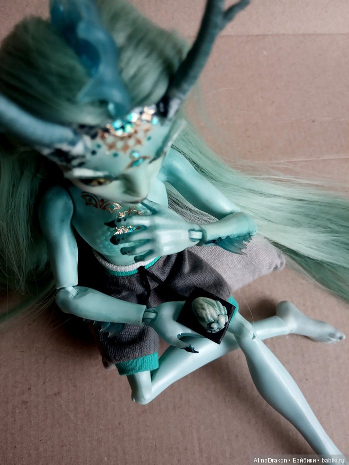 Водный Дракон, часть 1 | Бэйбики Водный Дракон, часть 1 — ООАК Monster High и Ever After High: репейнт