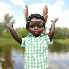 Вождь краснокожих . Негритенок. Кукла СССР