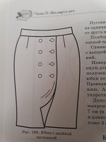 Выкройка. Юбка с двойной застежкой