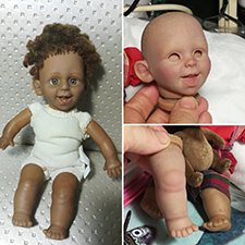 Переделка испанской характерной куклы - Этап 1