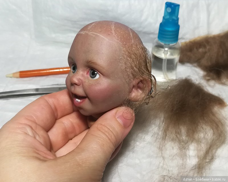 Переделка испанской характерной куклы - Этап 2 (фото 3)