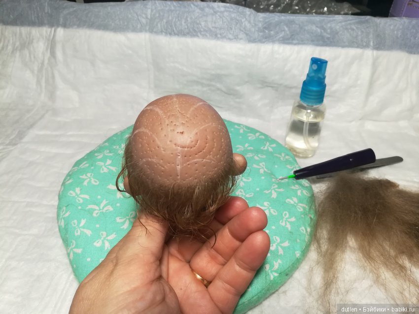 Переделка испанской характерной куклы - Этап 2 (фото 5)