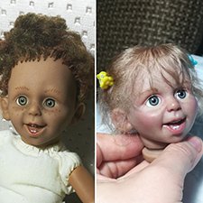 Переделка испанской характерной куклы - Этап 2