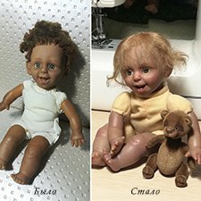 Переделка испанской характерной куклы - Этап 3