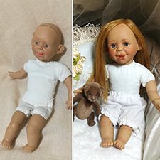 Переделка испанской характерной куклы 2