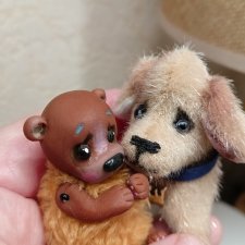 Лот малышей. Мишка и пес