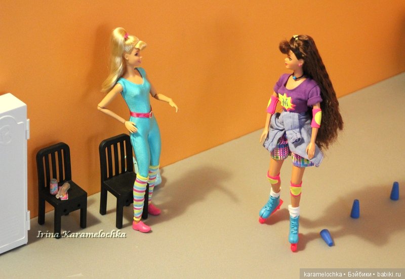 Фристайл-слалом на роликовых коньках