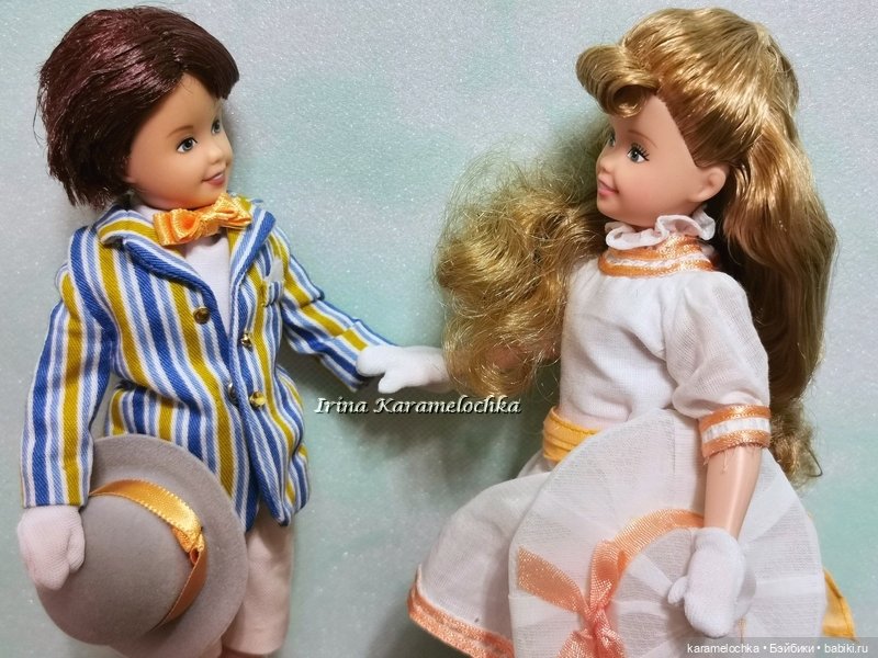 Джейн и Майкл - дети из фильма "Мэри Поппинс" 1964 года - коллекционный сет кукол (фото 6)