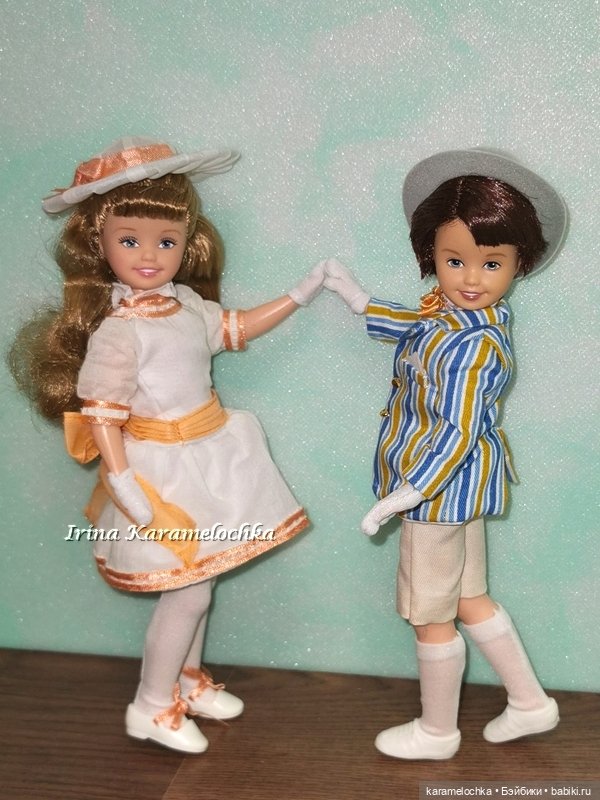 Джейн и Майкл - дети из фильма "Мэри Поппинс" 1964 года - коллекционный сет кукол